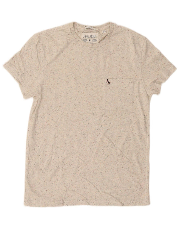 Camiseta Jack Wills Hombre Top Algodón Moteado Beige Medio