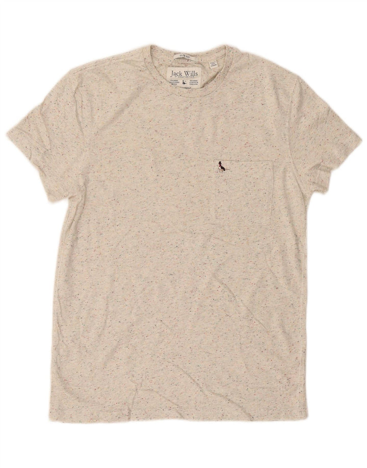 Camiseta Jack Wills Hombre Top Algodón Moteado Beige Medio