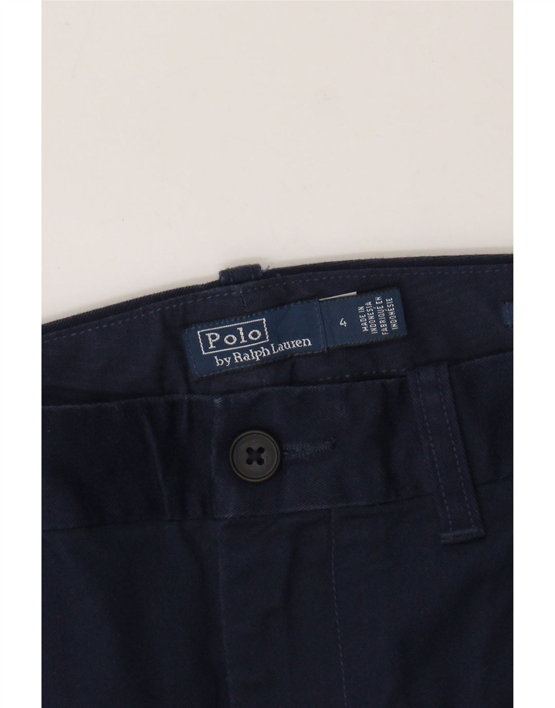 POLO RALPH LAUREN Pantalones chinos delgados para mujer US 4 Small W28 L27 Azul marino