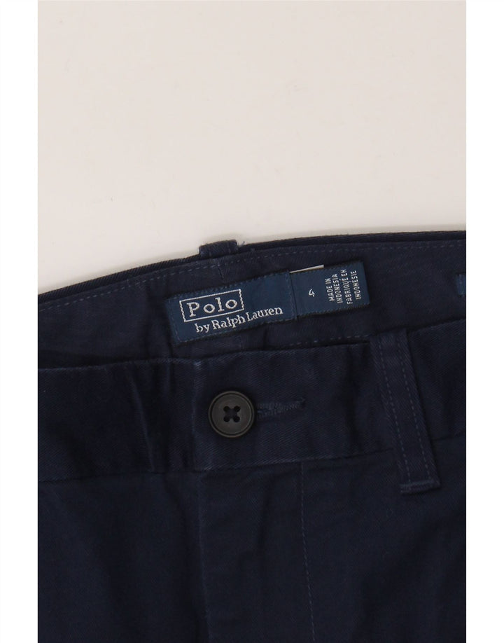 POLO RALPH LAUREN Pantalones chinos delgados para mujer US 4 Small W28 L27 Azul marino