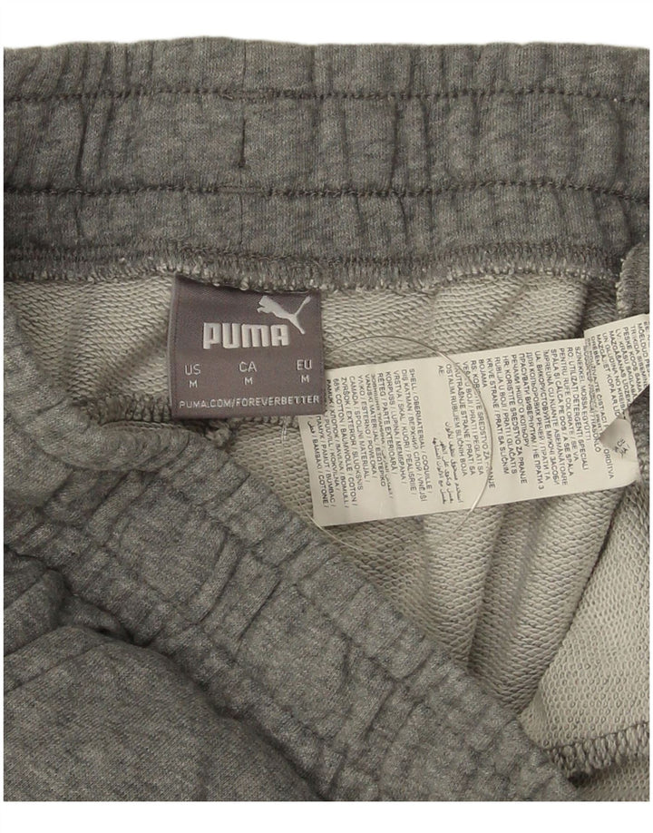 Pantalones cortos deportivos Puma para hombre de algodón gris medio