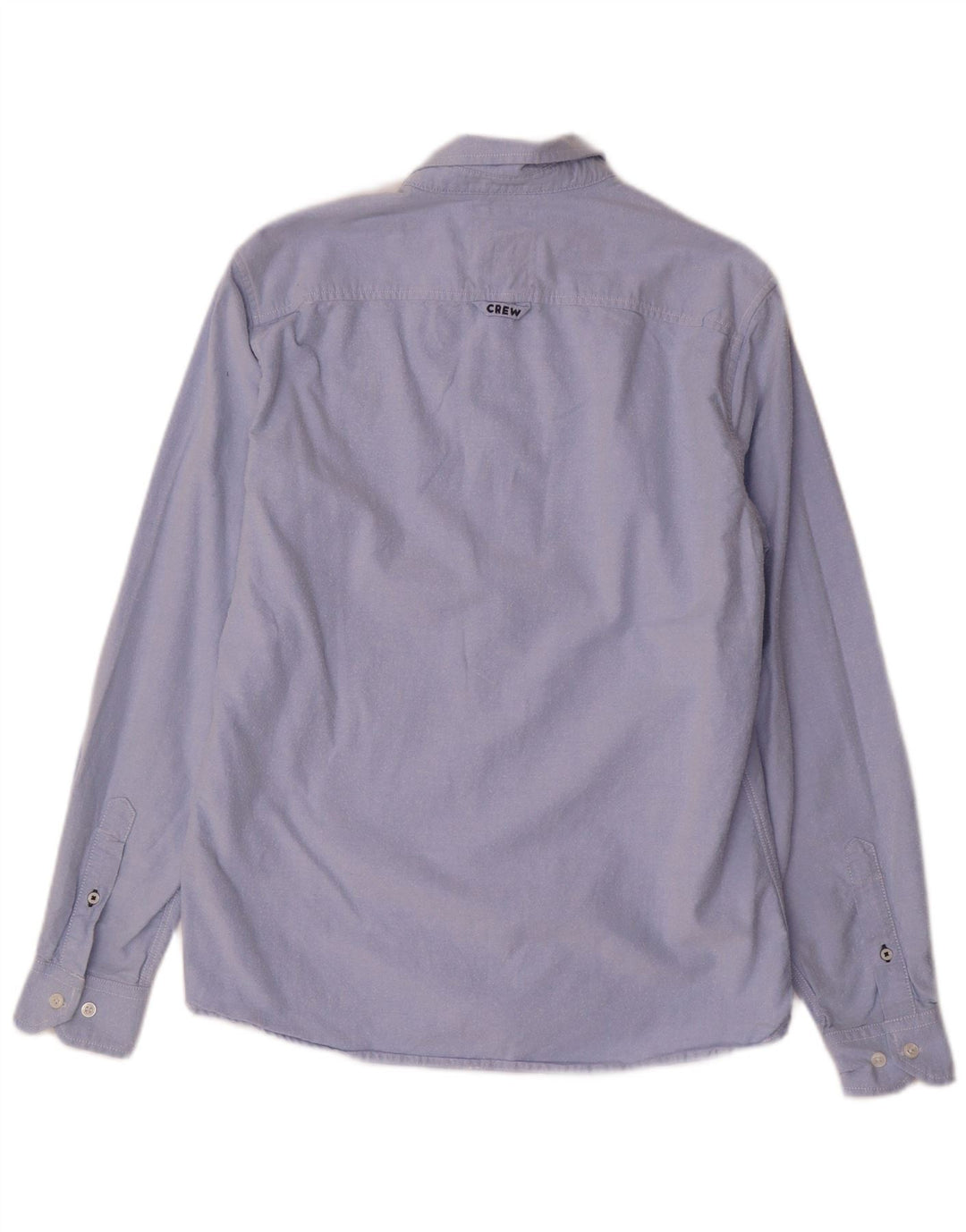 CREW CLOTHING Camisa ajustada para hombre de algodón azul medio