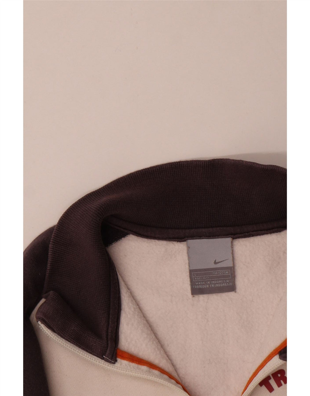 Nike - Chaqueta de chándal con gráfico para niños de 6 a 7 años, color blanco, talla grande