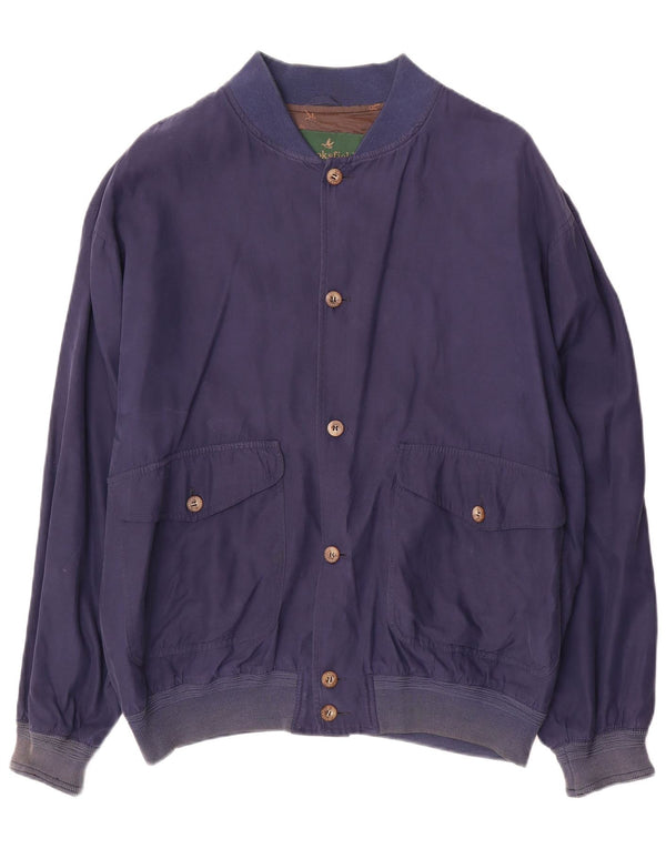 Brooksfield Mens Bomber Jacket EU 52 XL Navy Blue