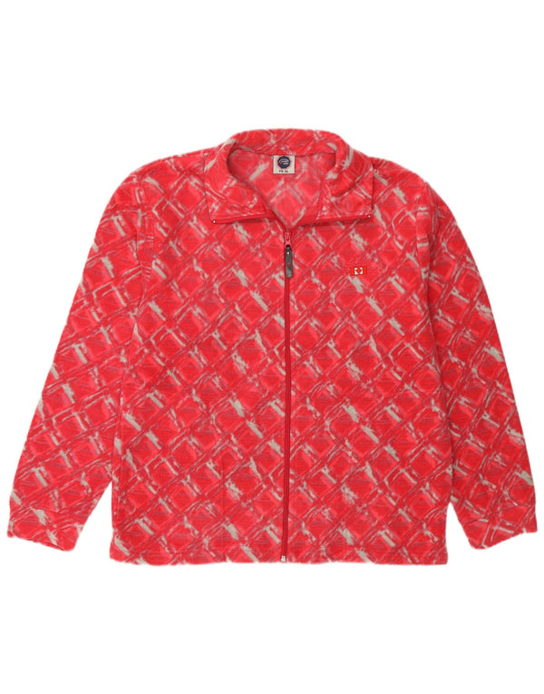 Canada Logan Chaqueta polar para mujer UK 18 XL Poliéster geométrico rosa