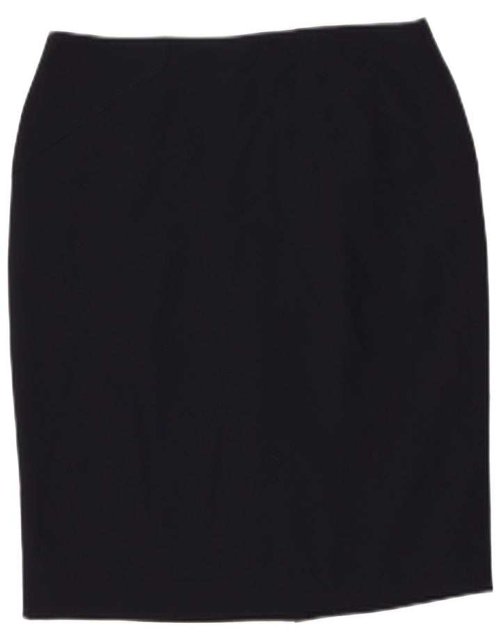 Falda lápiz para mujer John Lewis UK 12 Medium W30 Poliéster azul marino