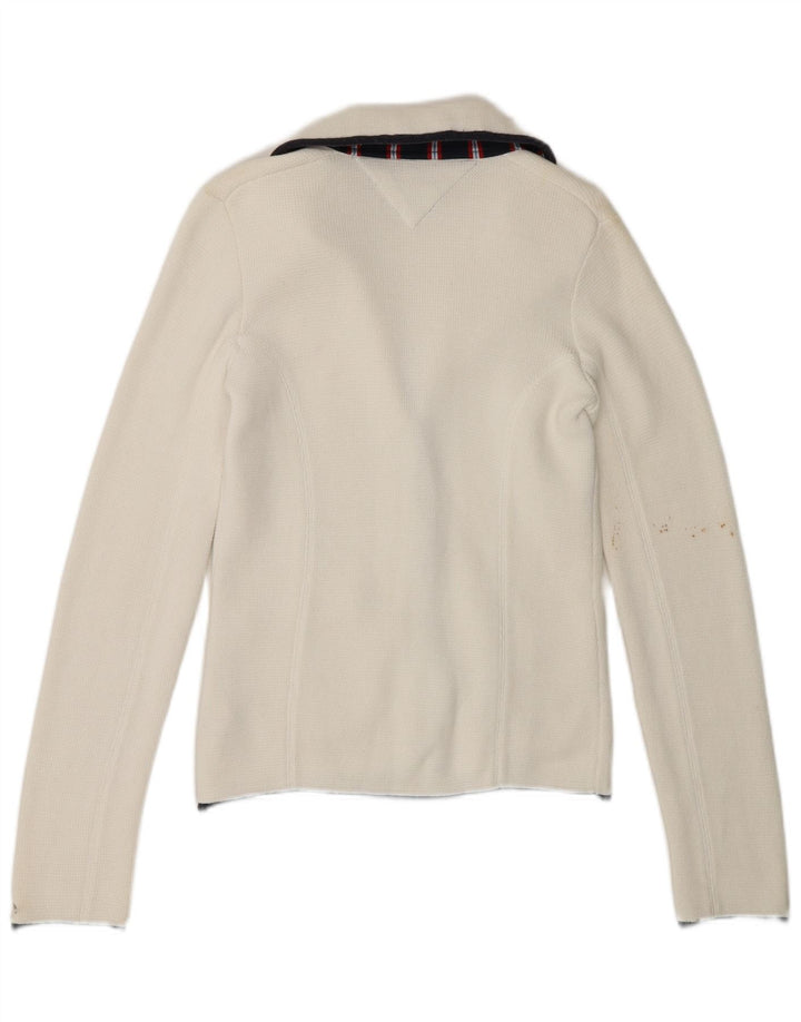 Tommy Hilfiger Chaqueta Blazer de 3 Botones para Mujer UK 8 Small White