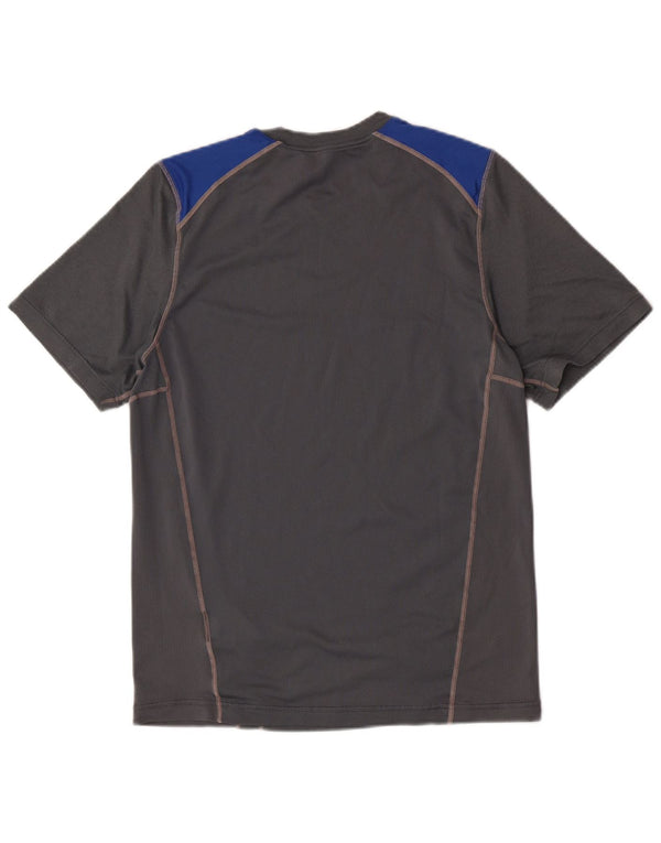 Camiseta Nike Hombre Top Small Gris Colorblock Poliéster