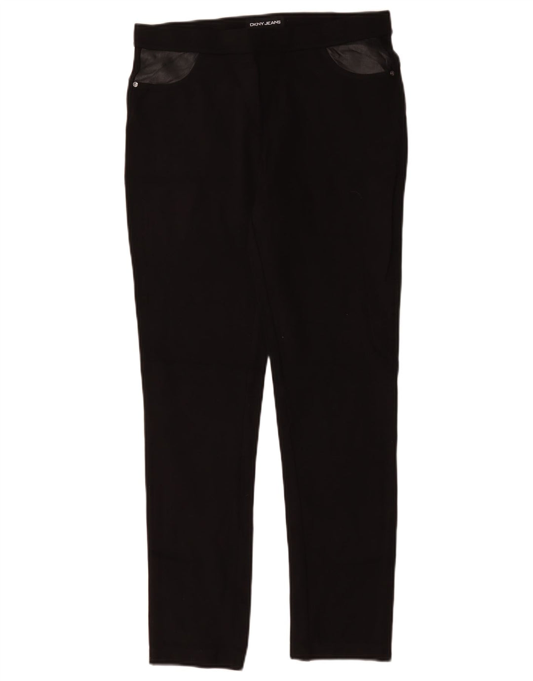 Dkny Pantalones Casuales Slim para Mujer Medium W30 L29 Viscosa Negra