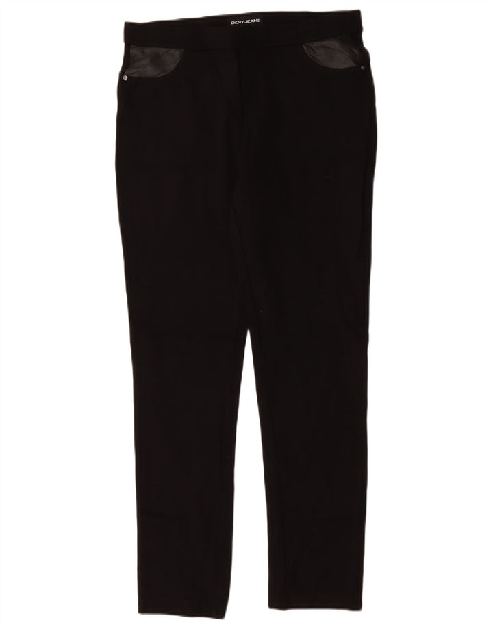Dkny Pantalones Casuales Slim para Mujer Medium W30 L29 Viscosa Negra