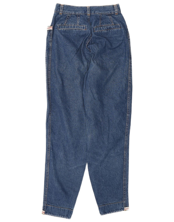 Wampum Vaqueros cónicos de cintura alta para mujer IT 42 Medium W28 L28 Algodón azul