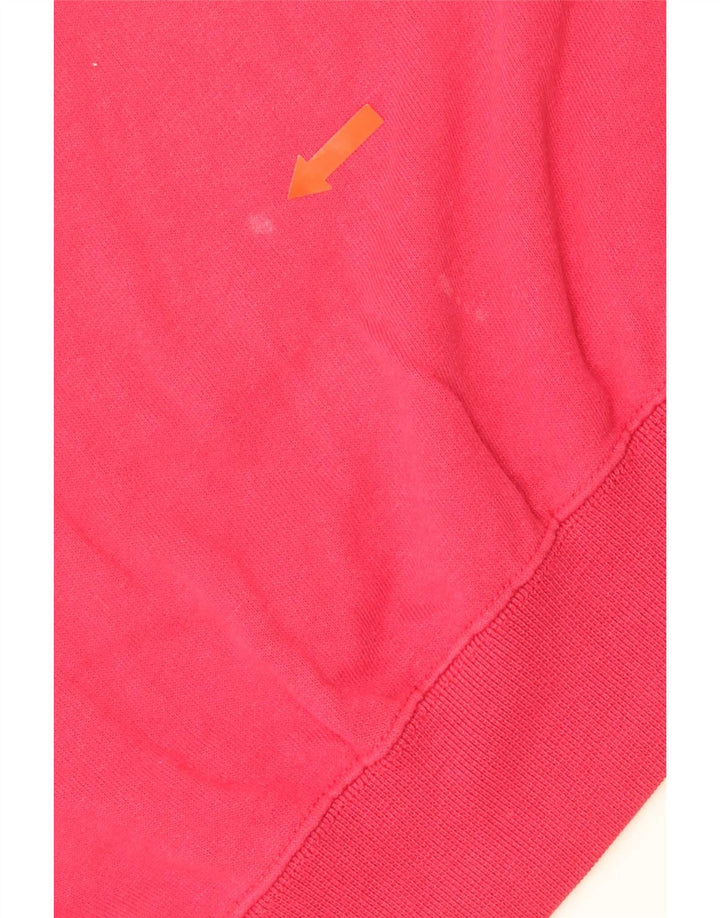 Champion Sudadera con cuello con cremallera para hombre, jersey, tamaño grande, rojo