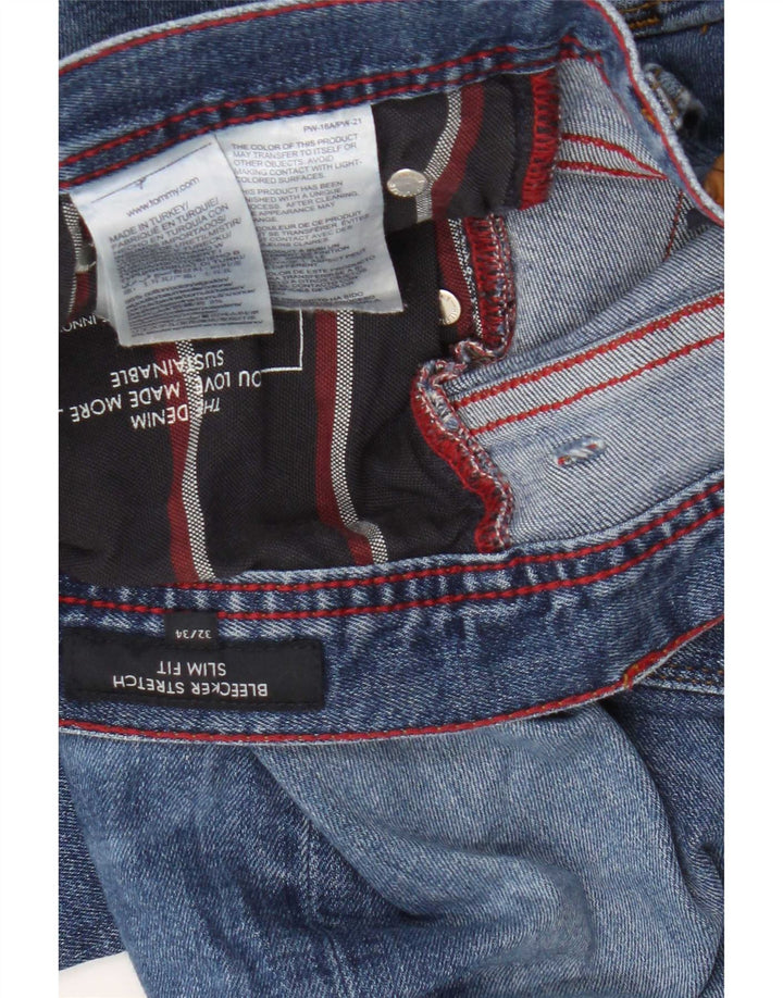 Tommy Hilfiger Vaqueros ajustados Bleecker para hombre W32 L34 Algodón azul