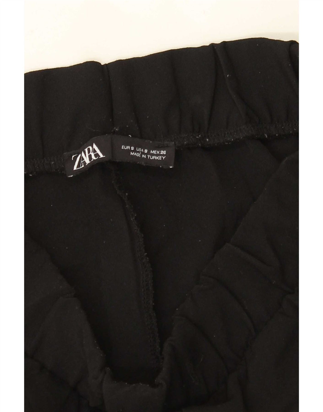 Zara Mujer Pantalones De Chándal Joggers Small Negro Colorblock Poliéster