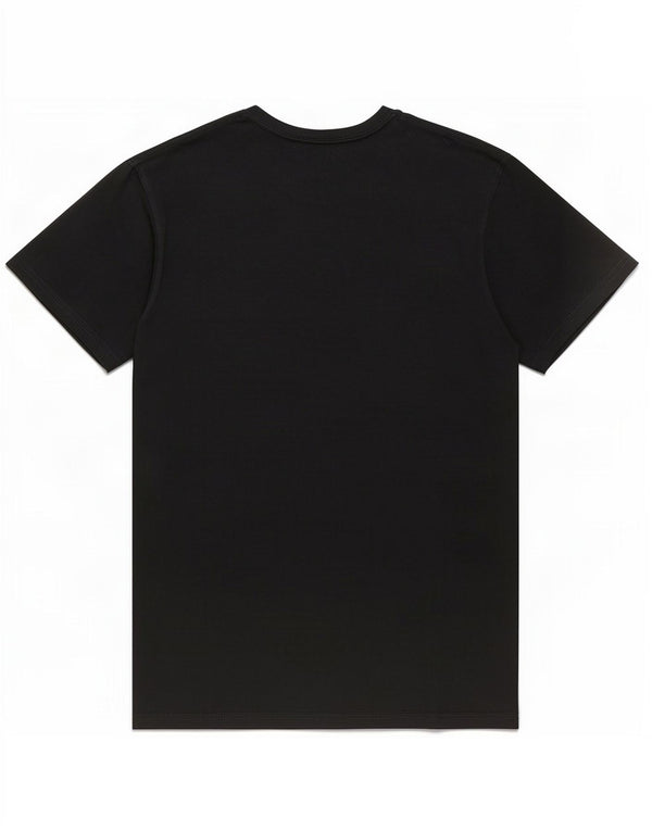 Hard Rock Cafe Mens Malta Graphic Camiseta Top Medio Algodón Negro
