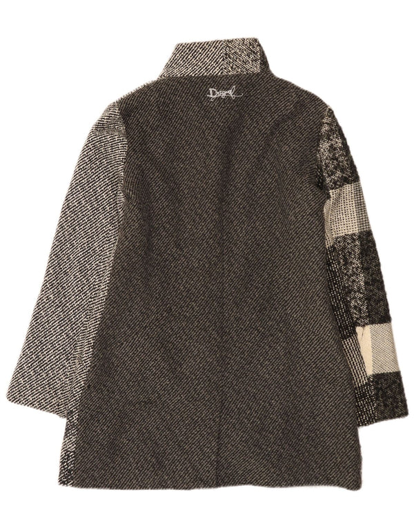 Abrigo Desigual para mujer EU 42 Poliéster floral gris grande