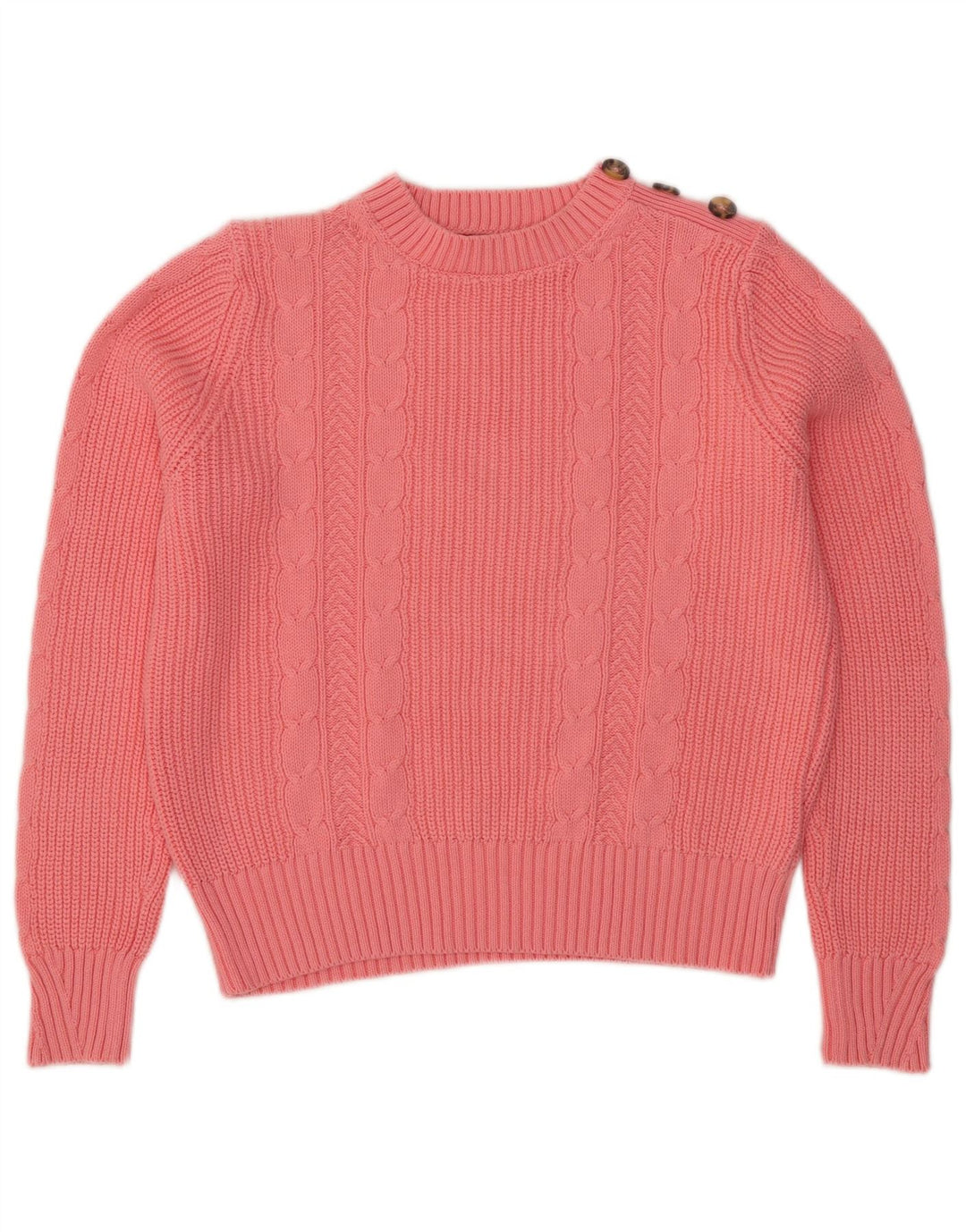 Marks & Spencer - Jersey corto con cuello redondo para mujer, talla 40, color rosa medio