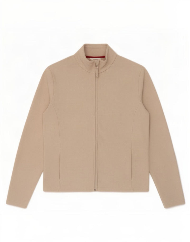 Marks & Spencer Chaqueta polar para mujer UK 12 Poliéster beige medio