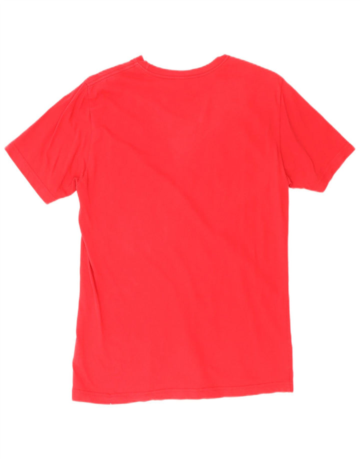 Nike Camiseta con gráfico de ajuste estándar para hombre, parte superior de algodón rojo mediano