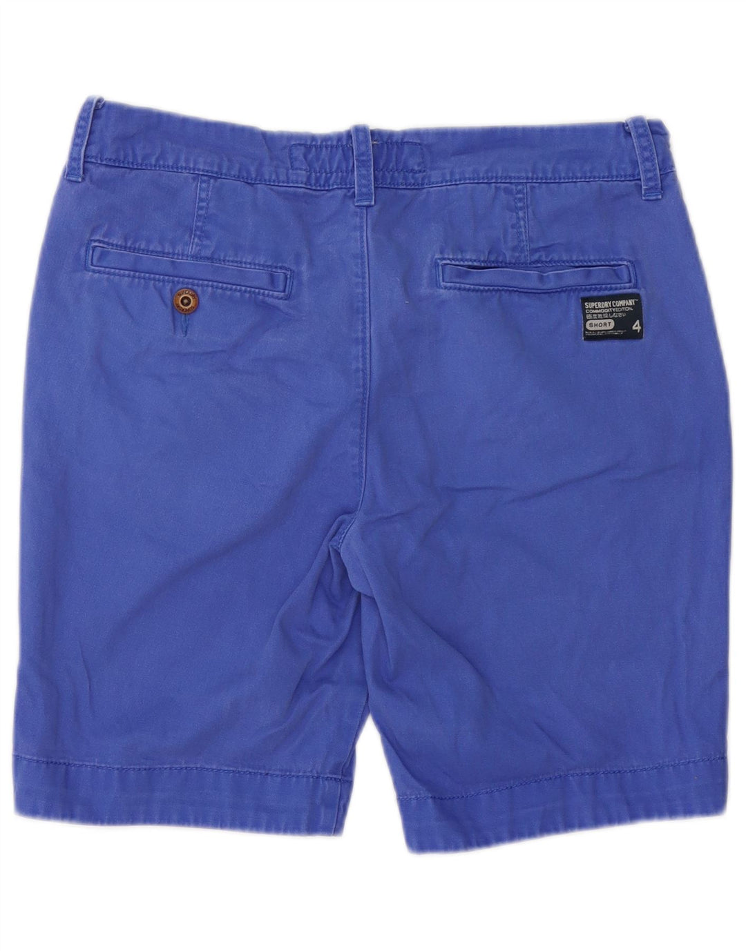 SUPERDRY Pantalones cortos chinos para hombre medianos W32 Algodón azul
