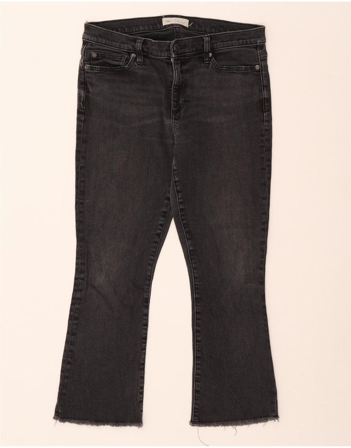 Vaqueros recortados de corte regular Kick para mujer GAP W30 L24 Algodón gris