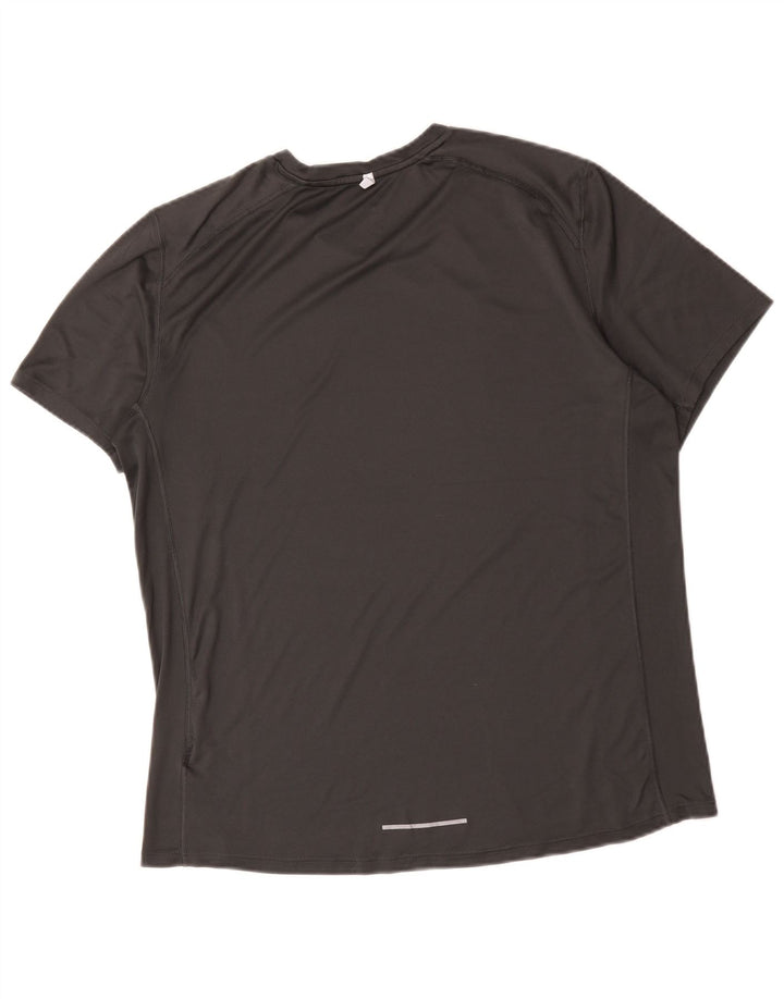 Camiseta Nike Dri Fit para hombre Top poliéster gris medio