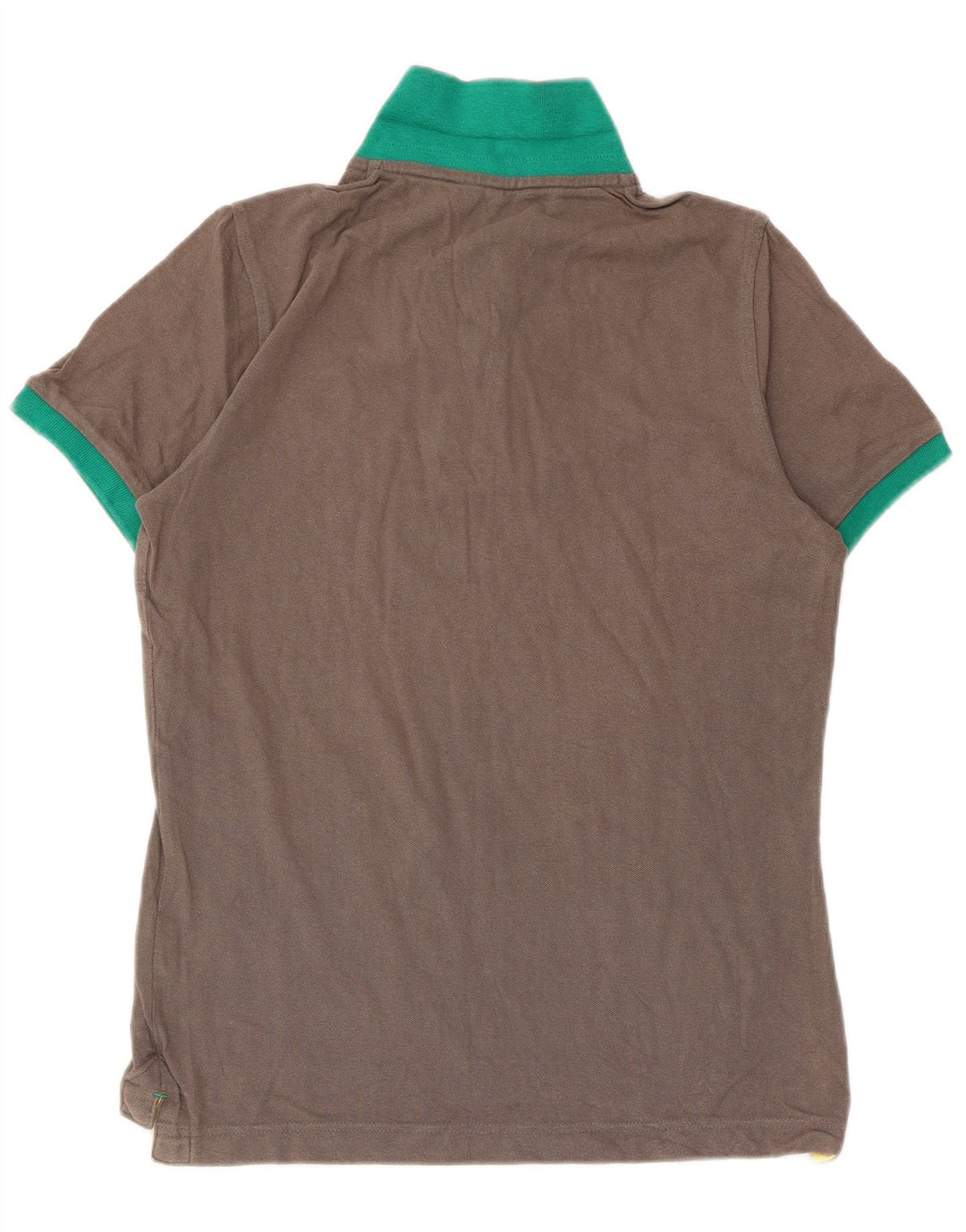 BENETTON Polo Hombre Algodón Gris Medio