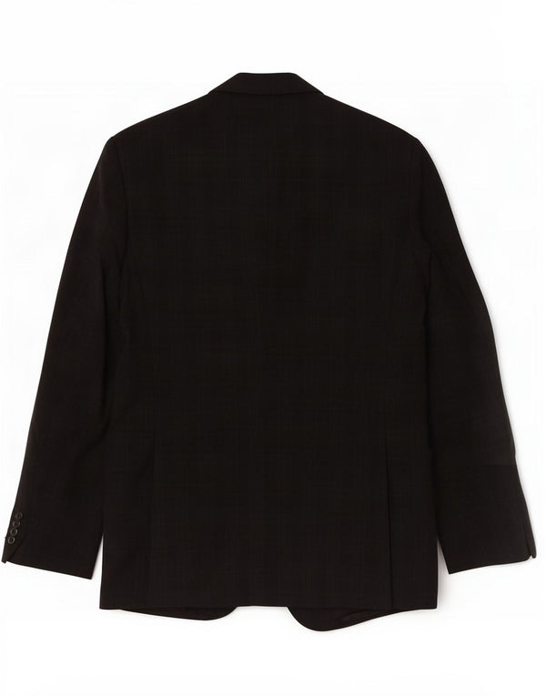 Pal Zileri Chaqueta tipo blazer de 2 botones para hombre IT 50 Large Lana virgen a cuadros negros