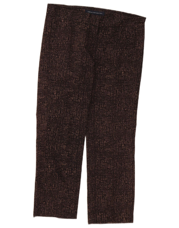 French Connection Pantalones cortos para mujer UK 10 Small W32 L26 Marrón moteado