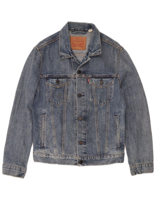 Levi's Chaqueta vaquera para mujer UK 10 Small Blue Cotton