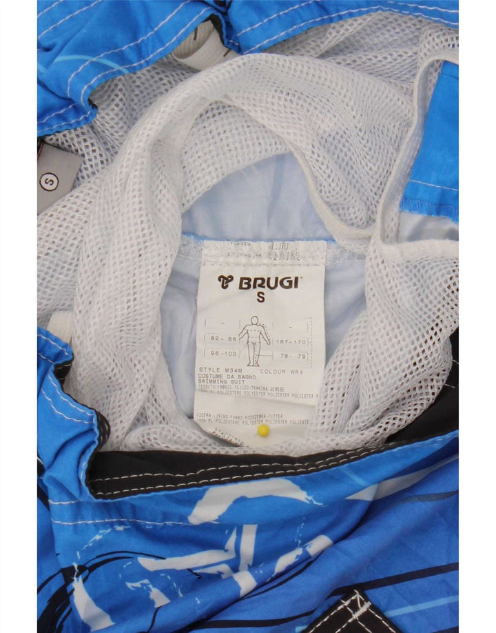 Brugi Bañador con estampado gráfico para hombre Poliéster floral azul pequeño