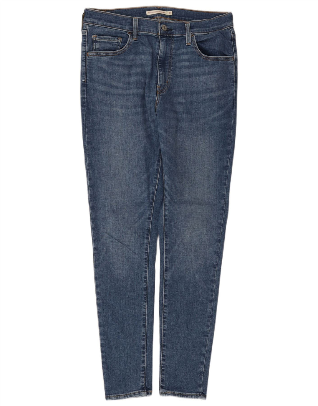 LEVI'S Vaqueros súper ajustados de talle alto 710 para mujer W31 L30 Algodón azul