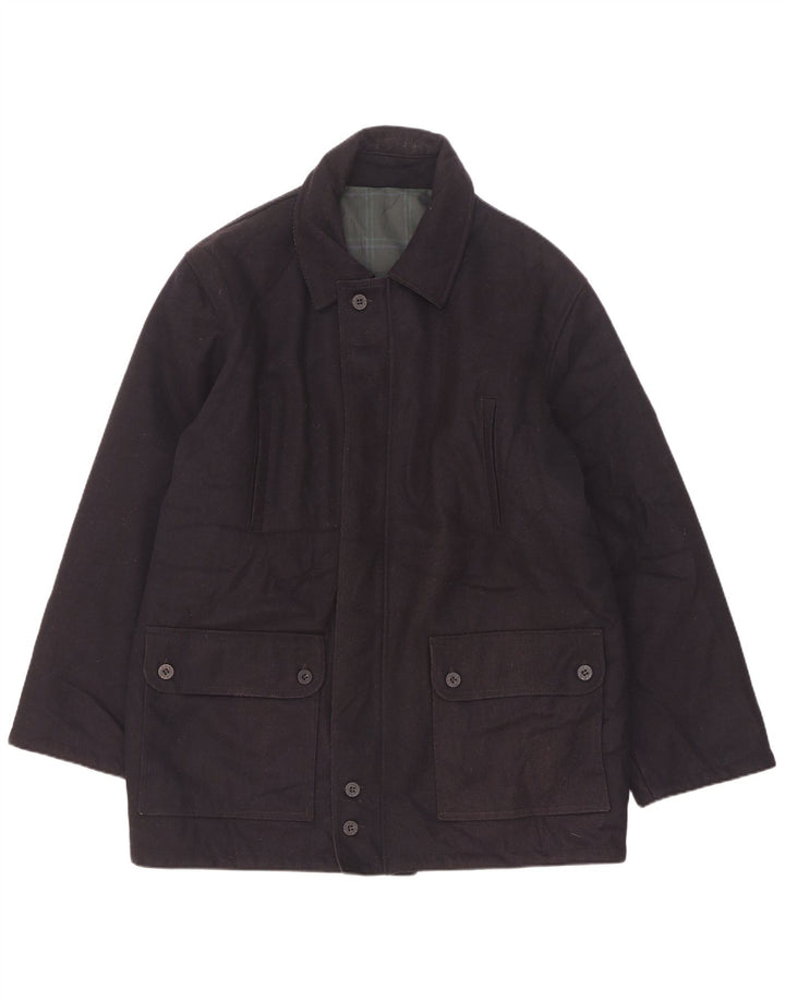 Abrigo cortavientos reversible para hombre North Pole UK 40 Large Lana azul marino