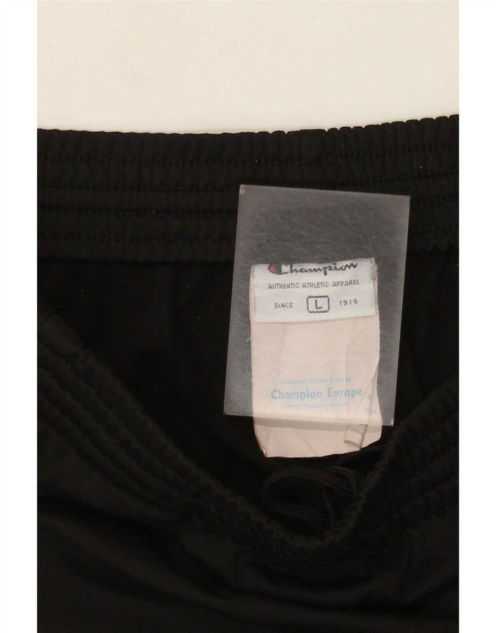 Champion Pantalón De Chándal Para Hombre Grande Poliéster Negro