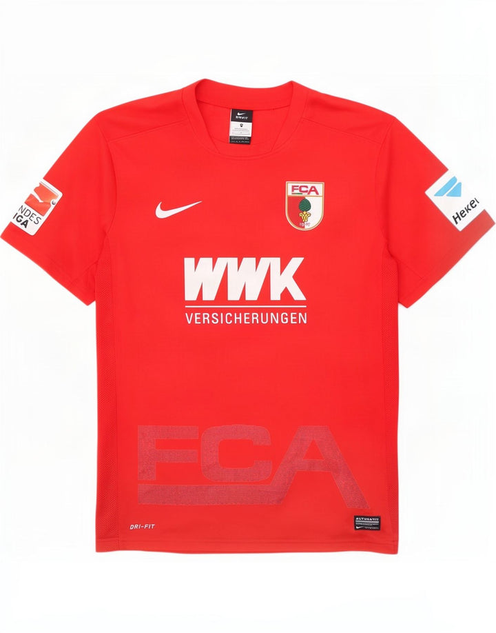 Camiseta Nike FC Augsburg Graphic para hombre, parte superior mediana, poliéster rojo