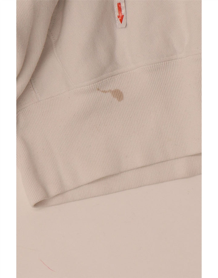 Champion Sudadera Con Capucha Para Hombre Jersey Pequeño De Algodón Blanco