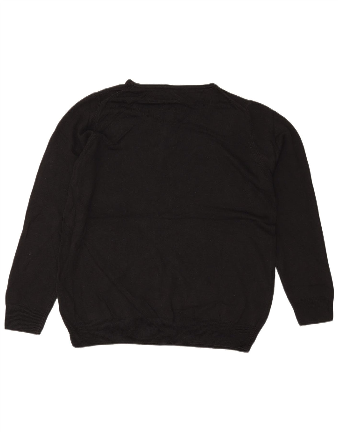 MARKS & SPENCER Jersey extragrande con cuello redondo para mujer UK 40 XL Negro