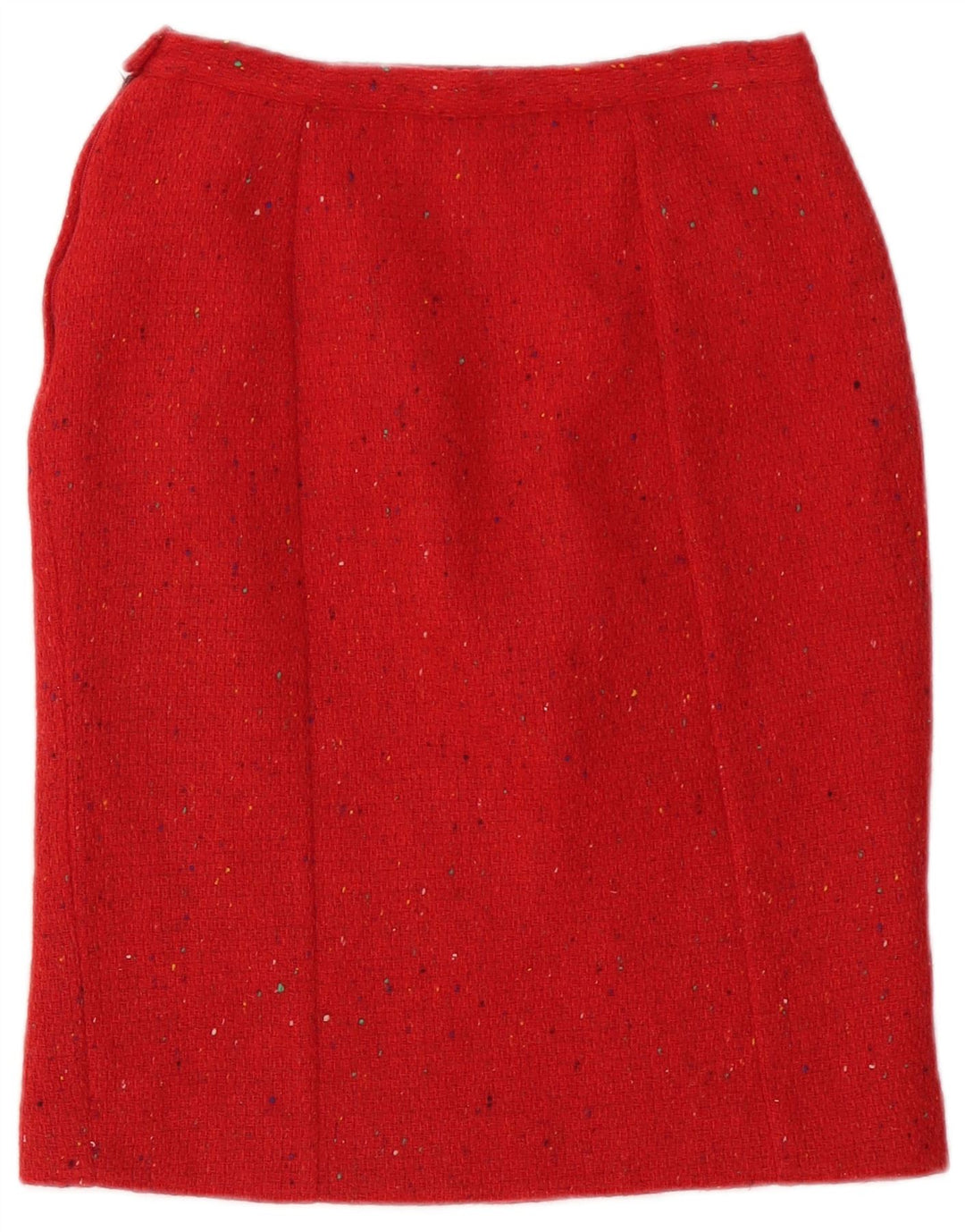 Falda lápiz para mujer Cacharel EU 40 Medium W26 Lana moteada roja