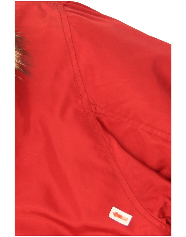 Dolomite Chaqueta acolchada con capucha para hombre UK 44 2XL Poliamida roja