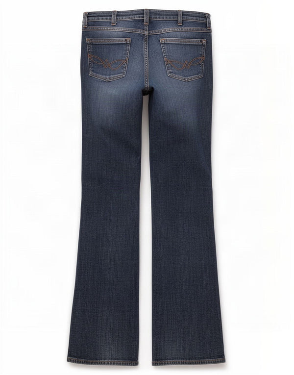 Vaqueros Wrangler Megan Bootcut W30 L32 Algodón Azul Marino Mujer