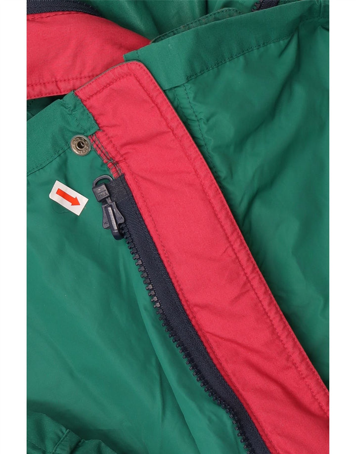 Chaqueta cortavientos vintage para hombre Reino Unido 42 XL Poliéster verde