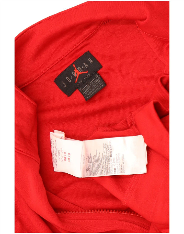 Jordan Chaqueta de chándal para niño 12-13 años XL Rojo Colorblock Poliéster