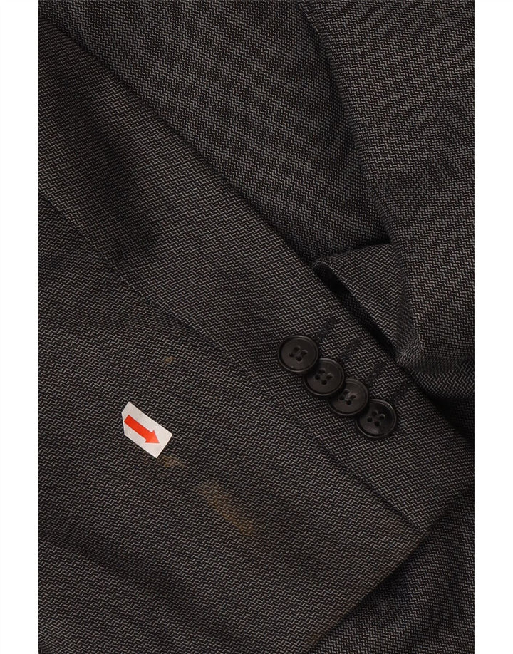 Marks & Spencer Chaqueta tipo blazer de 2 botones para hombre UK 46 XL Lana gris