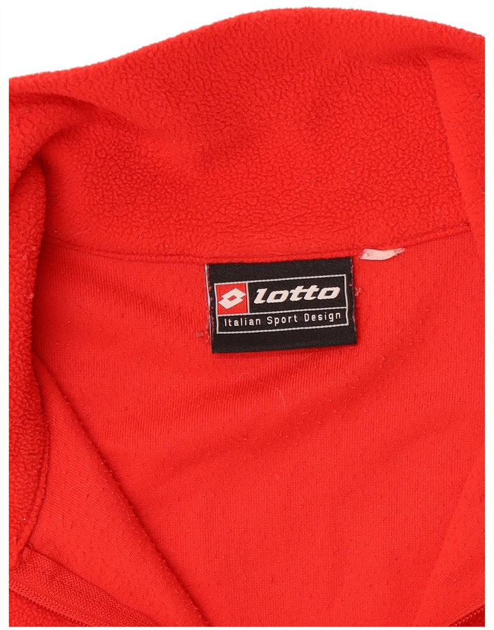 LOTTO Jersey Polar con Cremallera y Cuello para Hombre Rojo Medio