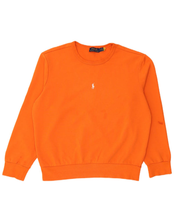 Polo Ralph Lauren - Sudadera extragrande para mujer, talla 40, color naranja mediano