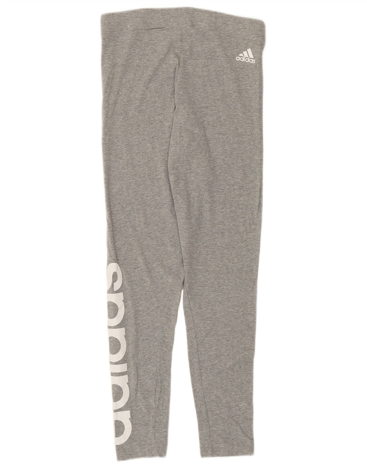 Leggings gráficos ADIDAS para mujer Reino Unido 12/14 Algodón gris medio