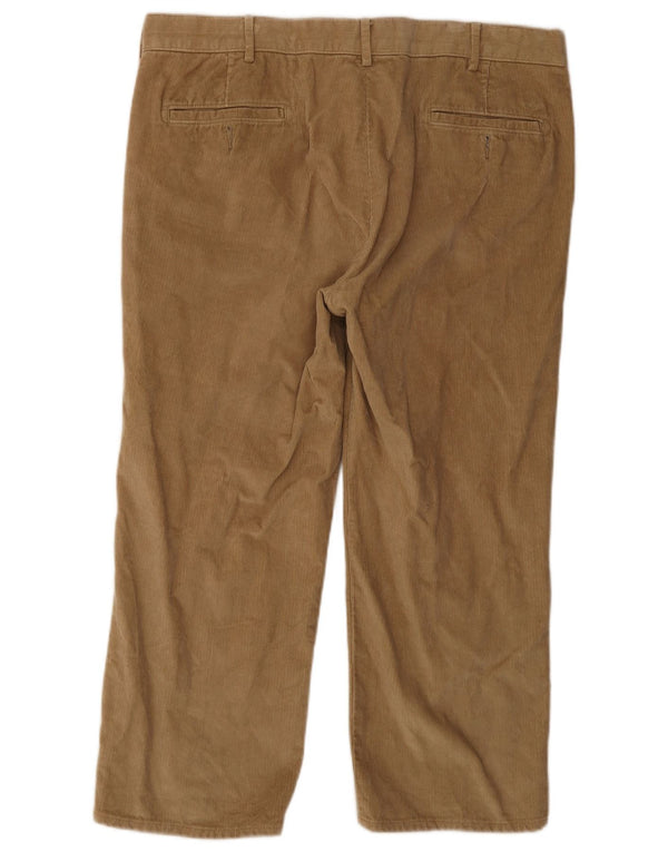Dockers Mens Regular Corduroy Trousers W40 L26 Brown Cotton