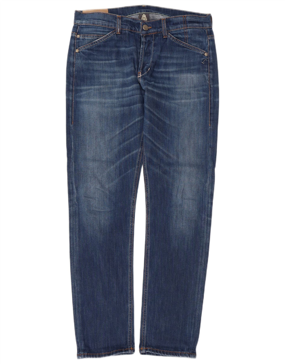 Dondup Vaqueros Slim Hombre W35 L30 Poliéster Azul