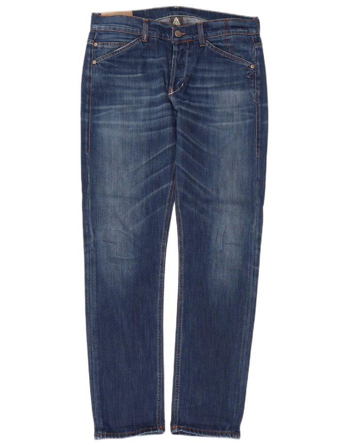 Dondup Vaqueros Slim Hombre W35 L30 Poliéster Azul