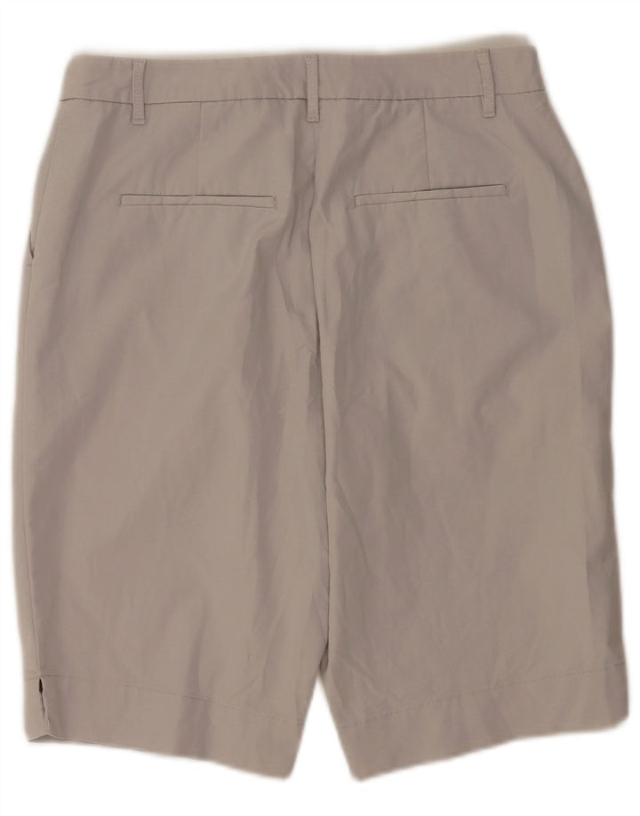 Marks & Spencer Pantalones cortos chinos para mujer UK 12 Medium W30 Algodón gris